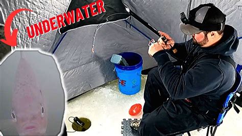 youtube ice fishing|ice fishing underwater camera videos.